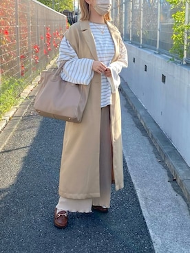「classicalelf（クラシカルエルフ）のアイテム（その他アウター）」を使った、memeさん（レディース・158cm）の春コーディネート
