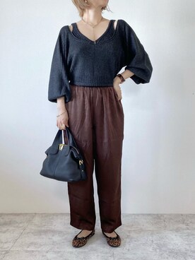 「UNIQLOコーデ」｜「アイテム（バレエシューズ）」を使った、memeさん（レディース・158cm）の秋コーディネート