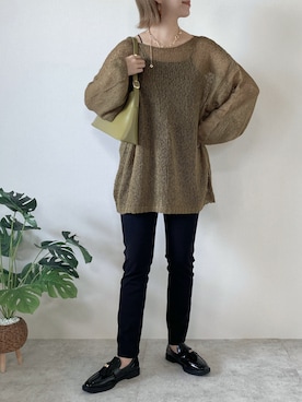 「シースルー」｜「アイテム（キャミソール）」を使った、memeさん（レディース・158cm）の夏コーディネート