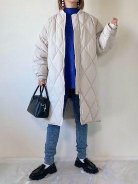 「Chillfar（チルファー）のアイテム（ジャケット/アウター）」を使った、memeさん（レディース・158cm）の冬コーディネート