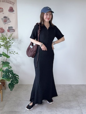 「GeeRA（ジーラ）のアイテム」を使った、memeさん（レディース・158cm）の春コーディネート