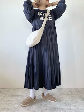 「アーノルドパーマー」｜「アイテム（ワンピース/ドレス）」を使った、memeさん（レディース・158cm）の秋コーディネート