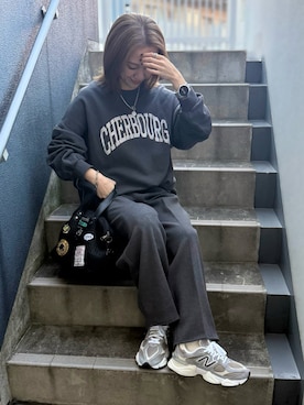 「アイテム（リング）」を使った、memeさん（レディース・158cm）の秋コーディネート