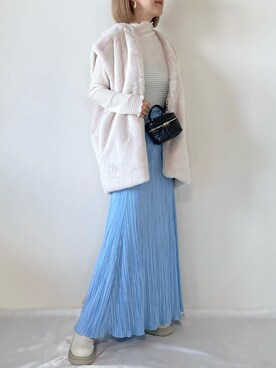 「rectangle（レクタングル）のアイテム（ベスト）」を使った、memeさん（レディース・158cm）の秋コーディネート