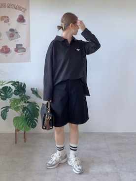 「アイテム（ソックス/靴下）」を使った、memeさん（レディース・158cm）の秋コーディネート