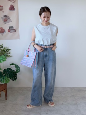 memeさん(レディース・158cm)の夏コーディネート