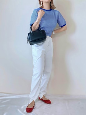 「ごきげんウィーク」｜「アイテム（バレエシューズ）」を使った、memeさん（レディース・158cm）の春コーディネート