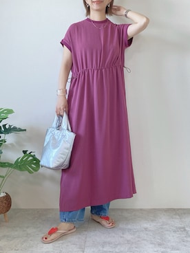 「LBC（エルビーシー）のアイテム（ワンピース/ドレス）」を使った、memeさん（レディース・158cm）の夏コーディネート