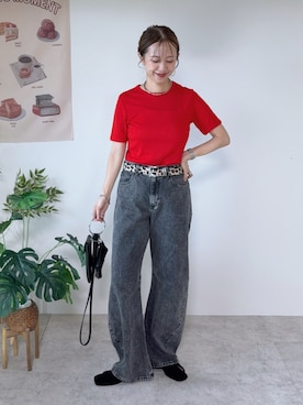 「florist（フローリスト）のアイテム（ベルト）」を使った、memeさん（レディース・158cm）の秋コーディネート