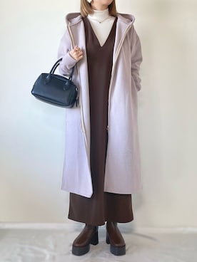 memeさん（レディース・158cm）の冬コーディネート