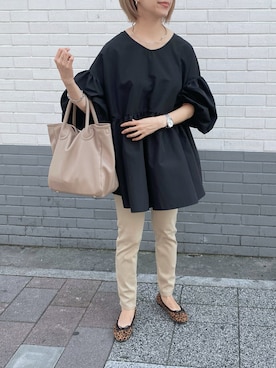 「SEPTEMBER MOON（セプテンバームーン）のアイテム」を使った、memeさん（レディース・158cm）の秋コーディネート