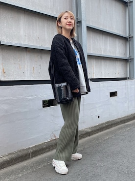 「PAULOWNIA（ポロウニア）のアイテム」を使った、memeさん（レディース・158cm）の冬コーディネート