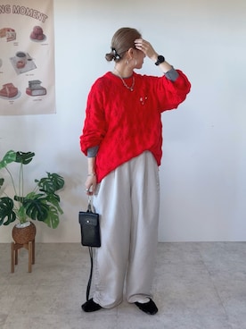 「GU（ジーユー）のアイテム」を使った、memeさん（骨格ウェーブ・レディース・158cm）の秋コーディネート