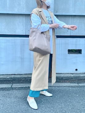 「classicalelf（クラシカルエルフ）のアイテム（その他アウター）」を使った、memeさん（レディース・158cm）の春コーディネート