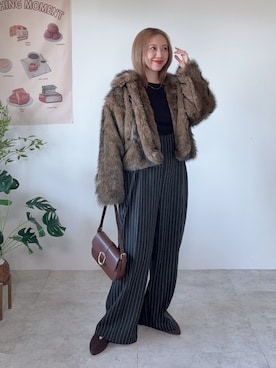 memeさん（レディース・158cm）の冬コーディネート