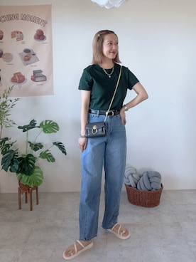 「GUコーデ」｜memeさん（レディース・158cm）の夏コーディネート