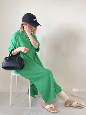 「americanneedle」｜memeさん（レディース・158cm）の夏コーディネート
