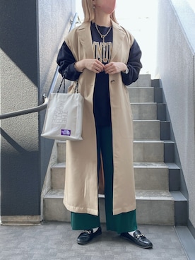 「classicalelf（クラシカルエルフ）のアイテム（その他アウター）」を使った、memeさん（レディース・158cm）の春コーディネート