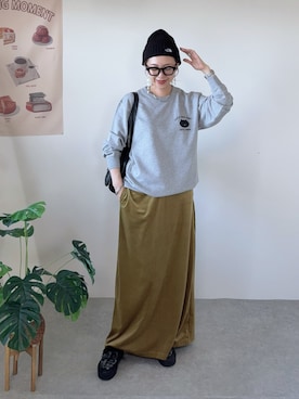 「FREAK'S STORE（フリークスストア）のアイテム（スニーカー）」を使った、memeさん（レディース・158cm）の秋コーディネート