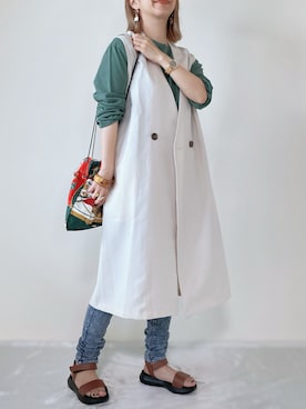 memeさん（レディース・158cm）の春コーディネート