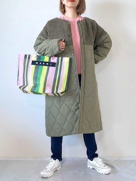 「MARNI」｜「アイテム（その他アウター）」を使った、memeさん（レディース・158cm）の秋コーディネート
