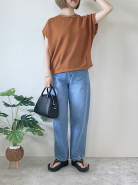 「florist」｜「アイテム（サンダル）」を使った、memeさん（レディース・158cm）の夏コーディネート