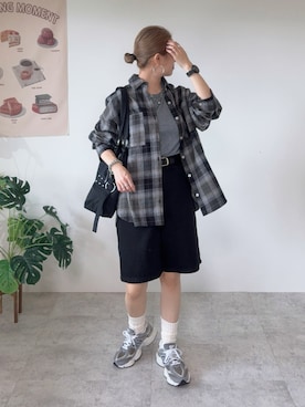 「aquagarage（アクアガレージ）のアイテム」を使った、memeさん（レディース・158cm）の秋コーディネート