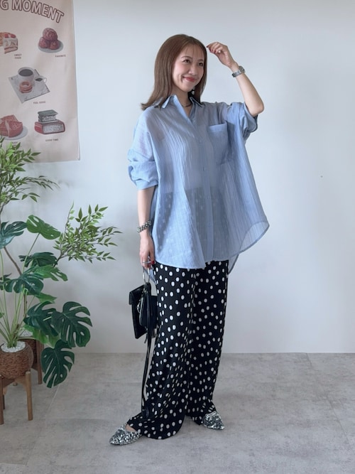 セール】【ZOZO先行販売】オーバーサイズシアーシャツ（シャツ
