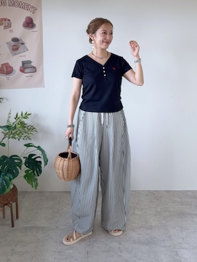 「GeeRA（ジーラ）のアイテム」を使った、memeさん（レディース・158cm）の夏コーディネート