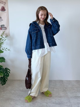 「セーラーカラー」｜memeさん（レディース・158cm）の春コーディネート