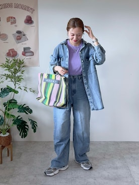 「reca（レカ）のアイテム」を使った、memeさん（レディース・158cm）の春コーディネート