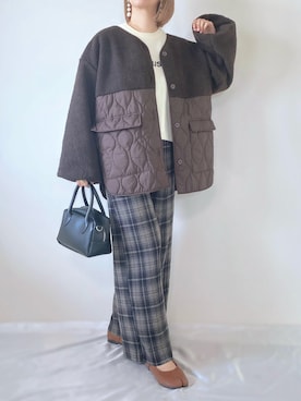 「Rejoule（リジュール）のアイテム」を使った、memeさん（レディース・158cm）の冬コーディネート