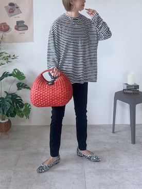 「CEMONEMO（セモネモ）のアイテム」を使った、memeさん（レディース・158cm）の春コーディネート