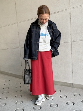 「BONLECILL（ボンルシール）のアイテム」を使った、memeさん（レディース・158cm）の春コーディネート