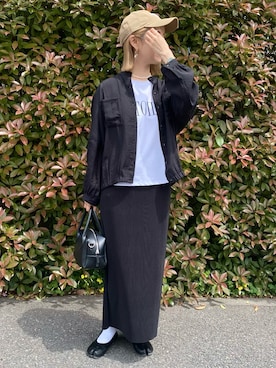 「libelle more（リベル モア）のアイテム（ブルゾン）」を使った、memeさん（レディース・158cm）の春コーディネート