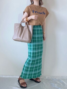 「Bermosa（ベルモサ）のアイテム」を使った、memeさん（レディース・158cm）の夏コーディネート