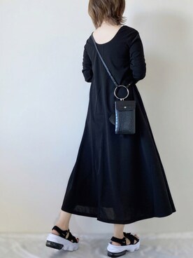 「Edit Sheen（エディットシーン）のアイテム（ショルダーバッグ）」を使った、memeさん（レディース・158cm）の夏コーディネート