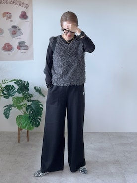 「アイテム（メガネ、その他）」を使った、memeさん（レディース・158cm）の秋コーディネート