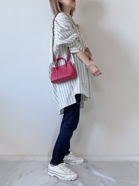 「イマイバッグ」｜memeさん（レディース・158cm）の冬コーディネート