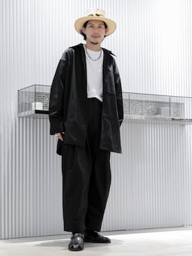 「SOLARIS&Co.（ソラリス）のアイテム（帽子）」を使った、downeyさん（メンズ・180cm）の夏コーディネート
