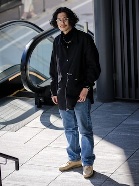 downeyさん（メンズ・180cm）の冬コーディネート