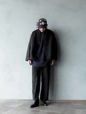 downeyさん（メンズ・180cm）の冬コーディネート