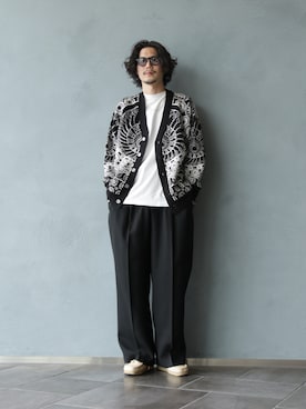 「ニット/セーター」｜downeyさん（メンズ・180cm）の秋コーディネート