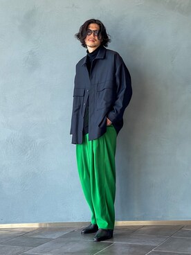「アイテム（ブルゾン）」を使った、downeyさん（メンズ・180cm・20代）の冬コーディネート