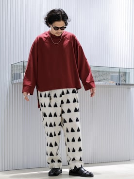 「Badhiya（バディ―ヤ）のアイテム」を使った、downeyさん（メンズ・180cm）の夏コーディネート