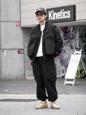 「Y's（ワイズ）のアイテム」を使った、downeyさん（メンズ・180cm）の冬コーディネート