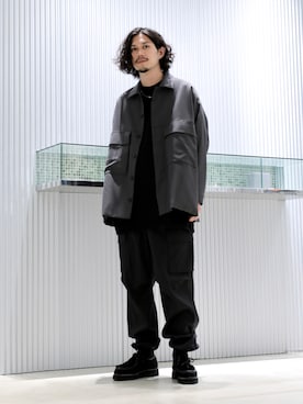 「パラブーツ」｜「アイテム（ブルゾン）」を使った、downeyさん（メンズ・180cm）の秋コーディネート