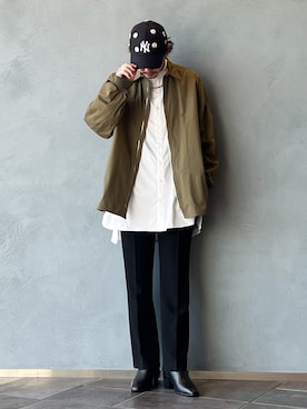 「モードストリート」｜「アイテム（その他シューズ）」を使った、downeyさん（メンズ・180cm）の冬コーディネート