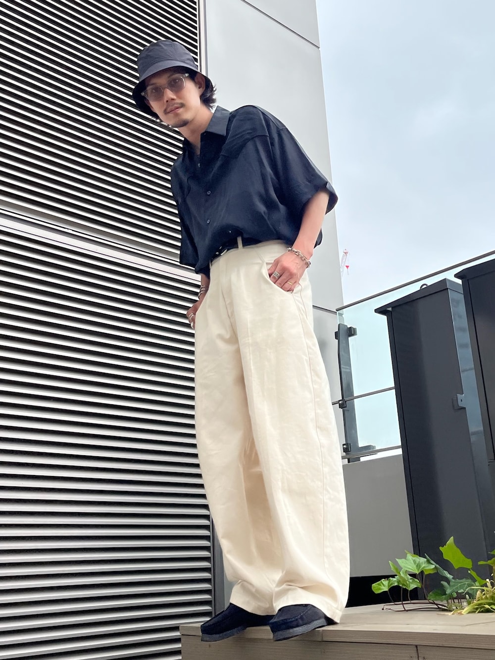 KIJIMA TAKAYUKI＞トーマスメイソン バケットハット ストライプ KIJIMA TAKAYUKI＞トーマスメイソン バケットハット ストライプ
