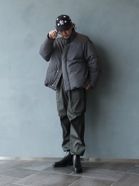 「アイテム（ブルゾン）」を使った、downeyさん（メンズ・180cm・20代）の冬コーディネート